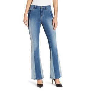 NWT skinnygirl high rise flare blue jeans
